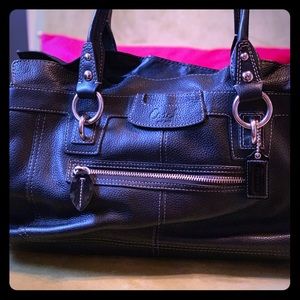 Classic leather Coach bag